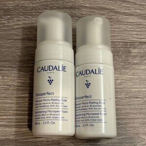New Caudalie Vinoperfect Brightening Micropeel Foam (100ml) (Set of 2)